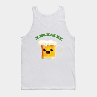 Kawaii St Patrick's Day Irish Beer Tank Top